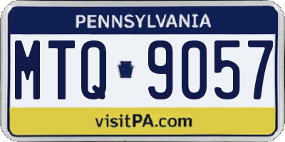 PA license plate MTQ9057