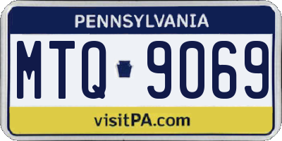 PA license plate MTQ9069