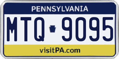 PA license plate MTQ9095