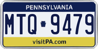 PA license plate MTQ9479