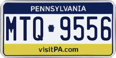 PA license plate MTQ9556