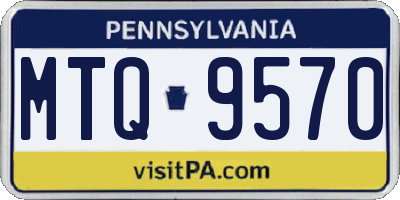 PA license plate MTQ9570