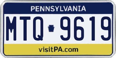 PA license plate MTQ9619