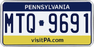 PA license plate MTQ9691