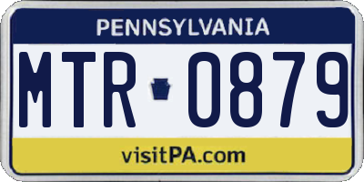 PA license plate MTR0879