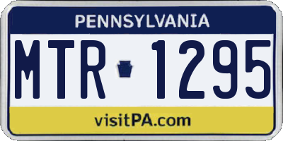 PA license plate MTR1295
