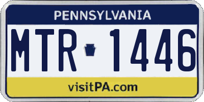 PA license plate MTR1446