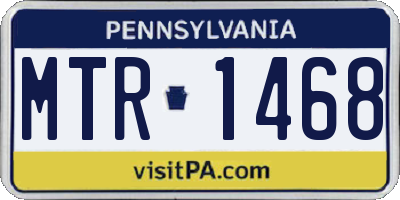 PA license plate MTR1468