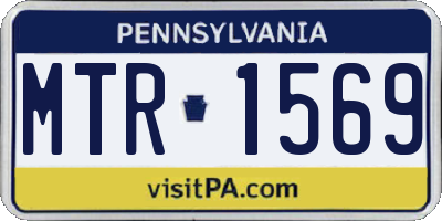 PA license plate MTR1569