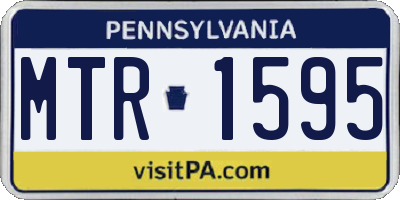 PA license plate MTR1595