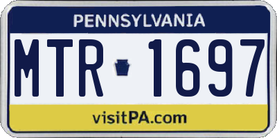 PA license plate MTR1697