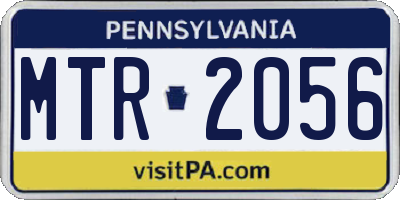 PA license plate MTR2056