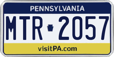 PA license plate MTR2057
