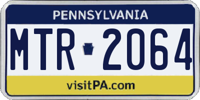 PA license plate MTR2064