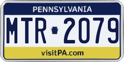 PA license plate MTR2079