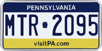 PA license plate MTR2095