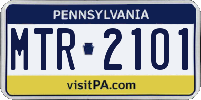 PA license plate MTR2101