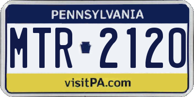 PA license plate MTR2120