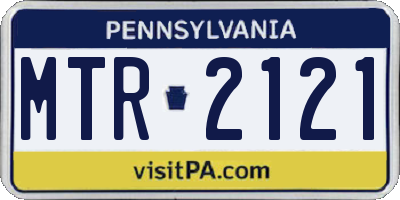 PA license plate MTR2121