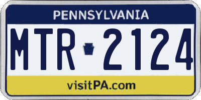 PA license plate MTR2124