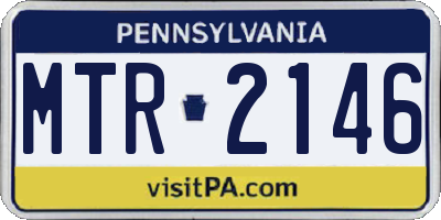 PA license plate MTR2146