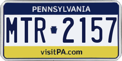 PA license plate MTR2157