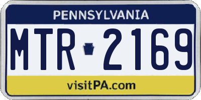 PA license plate MTR2169