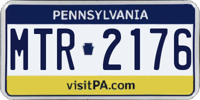 PA license plate MTR2176