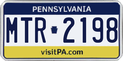 PA license plate MTR2198