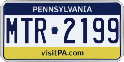 PA license plate MTR2199