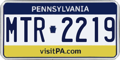 PA license plate MTR2219