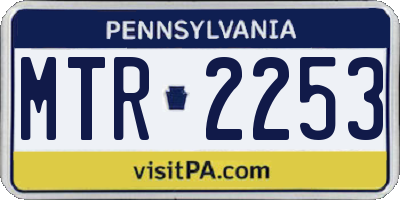 PA license plate MTR2253