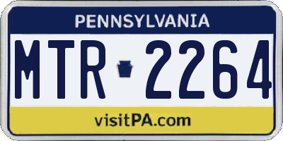 PA license plate MTR2264
