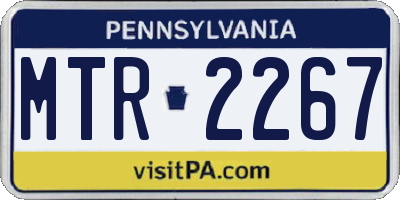 PA license plate MTR2267