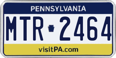 PA license plate MTR2464