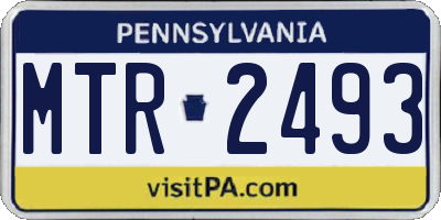 PA license plate MTR2493