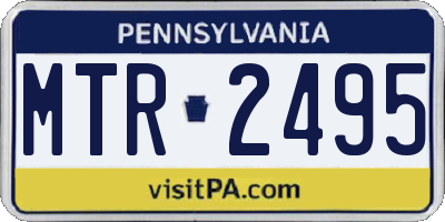 PA license plate MTR2495