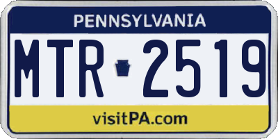 PA license plate MTR2519