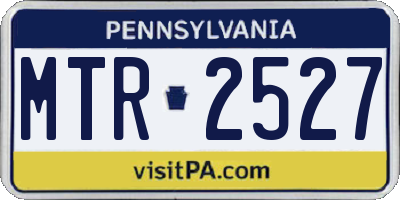 PA license plate MTR2527