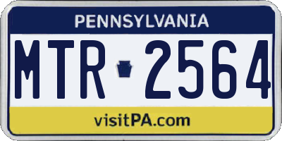PA license plate MTR2564
