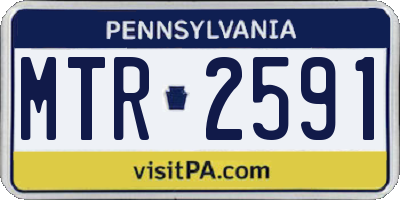 PA license plate MTR2591
