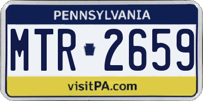 PA license plate MTR2659