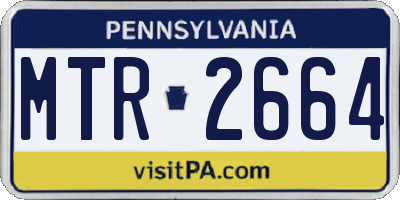 PA license plate MTR2664