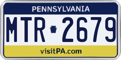 PA license plate MTR2679