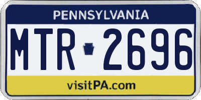 PA license plate MTR2696