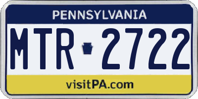 PA license plate MTR2722