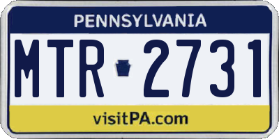 PA license plate MTR2731
