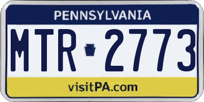 PA license plate MTR2773
