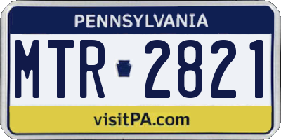 PA license plate MTR2821