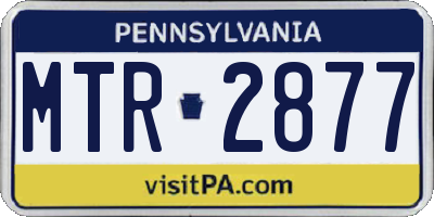 PA license plate MTR2877